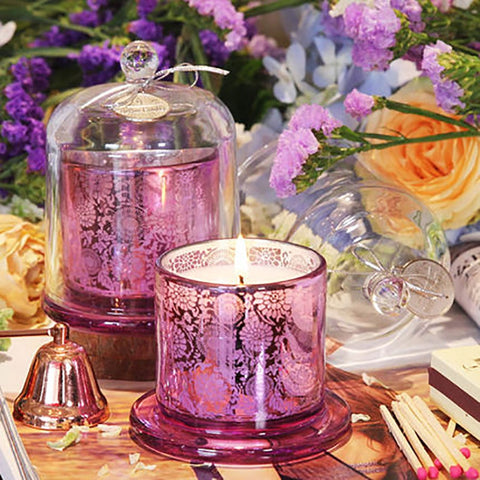 Glass Candle Jars With Lid Wax Aroma Cup Tea Lights Birthday Party Scented Candles Wedding Decoration Candele Romantic QLB030