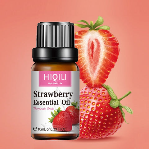 HIQILI Strawberry Fragrance Oil 10ML Diffuser Aroma Essential Oil Coconut Apple Mango Watermelon Cherry Lemon Orange for Soap